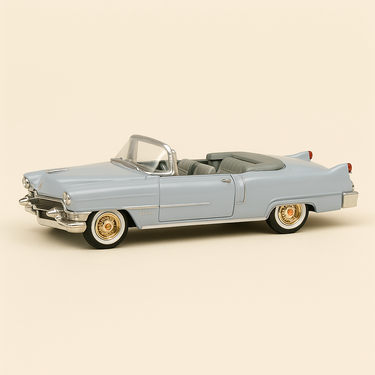 Photo professionnelle de la voiture miniature Cadillac Eldorado Bleue Claire De 1955 City Cruiser Voiture Americaine - Image clean haute qualité