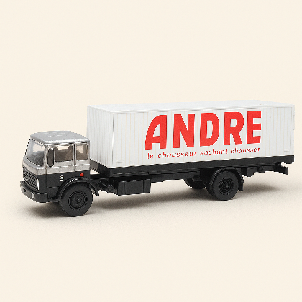 Camion DAF A2600 del 1970 con pattini ANDRE