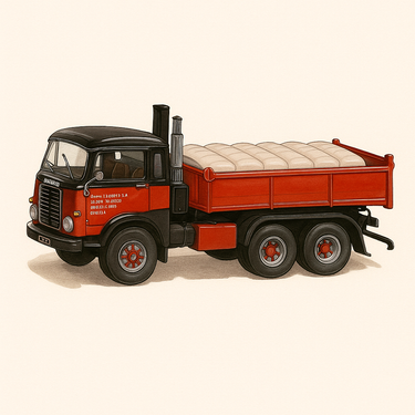 Photo professionnelle de la voiture miniature Camion Fiat 690 R86 De 1965 Plateau - Image clean haute qualité