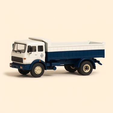 Photo professionnelle de la voiture miniature Camion Fiat Iveco 619 Bleu Et Blanc - Image clean haute qualité