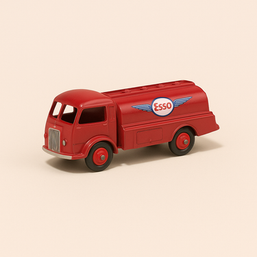Photo professionnelle de la voiture miniature Camion Ford Citerne Rouge Esso Dinky Toys Editions Atlas - Image clean haute qualité