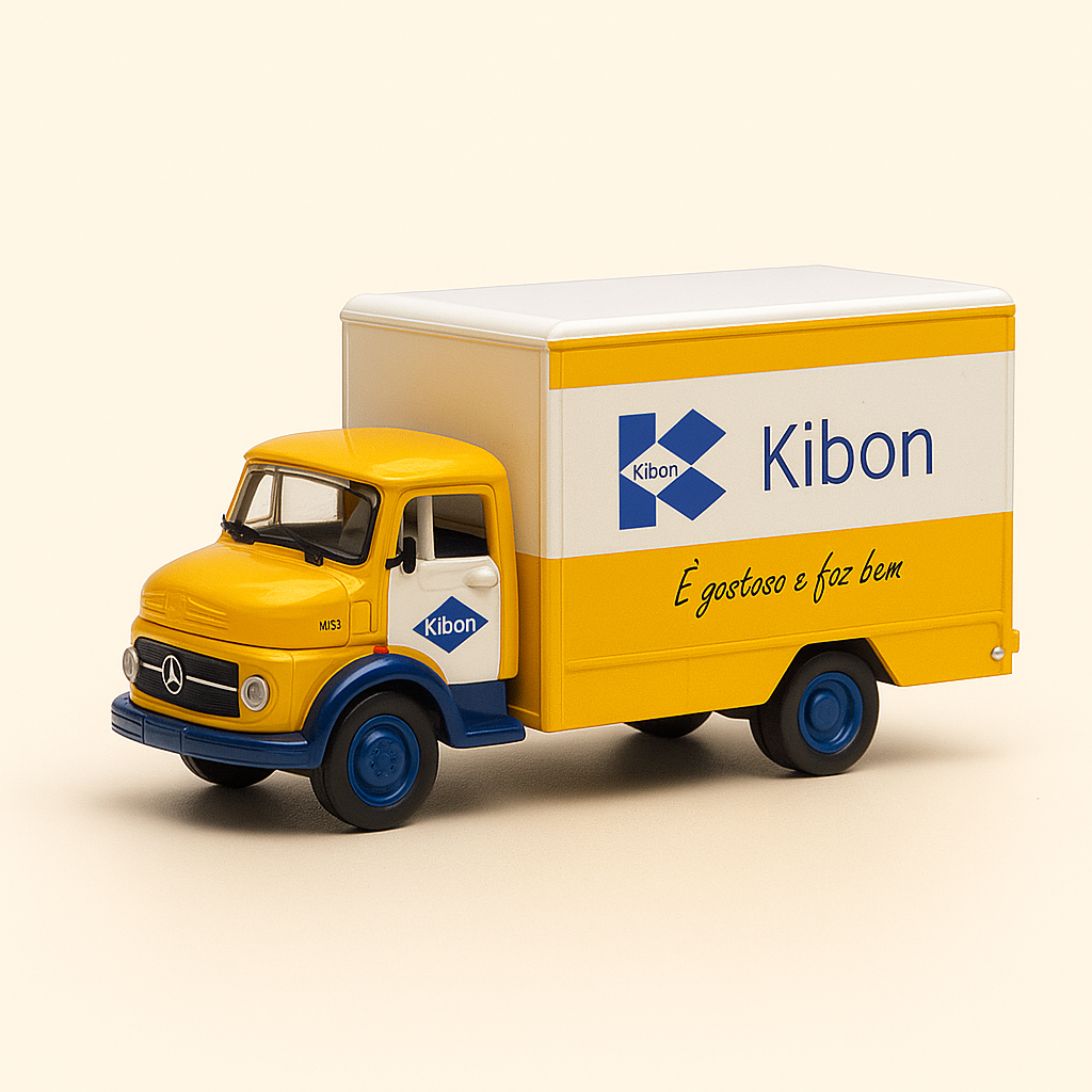 MERCEDES L 1113 Camion vun 1968 mat KIBON Reklam