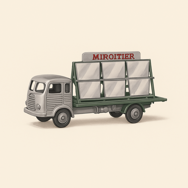 Camion con specchietto retrovisore Simca Cargo grigio Dinky-Toys (edizioni Atlas)