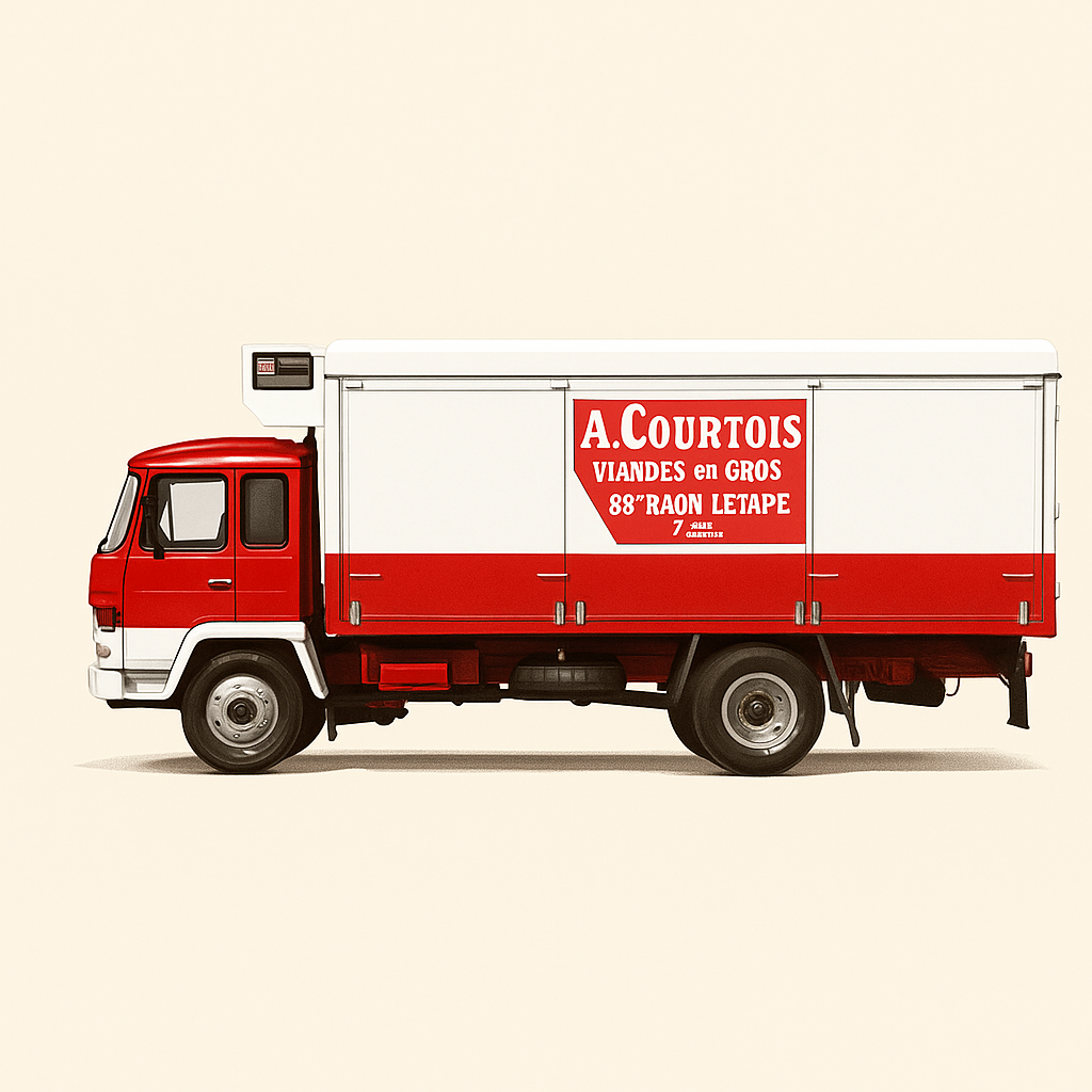 SAVIEM PX 40 truck refrigerated truck A. COURTOIS wholesale meat "88" RAON L'ETAPE