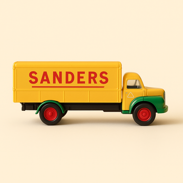 Photo professionnelle de la voiture miniature Camion Unic Zu Alpes Sanders De 1962 - Image clean haute qualité