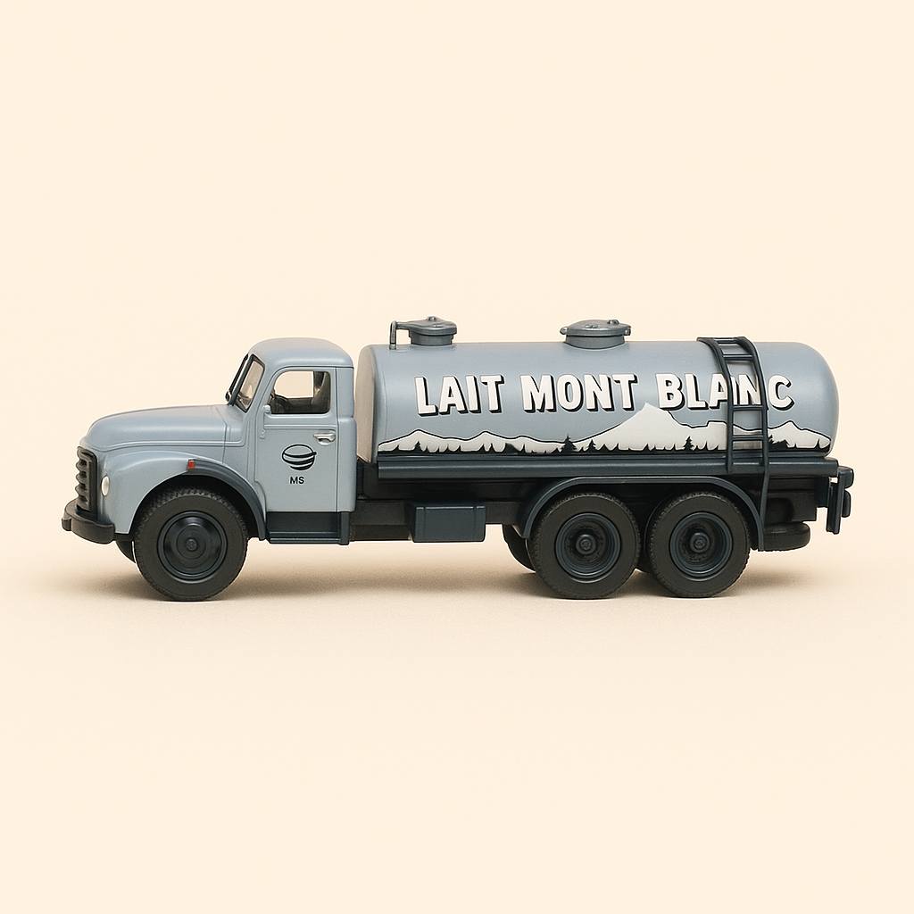 Camion Volvo N88 de 1967 - citerne de lait Mont-Blanc