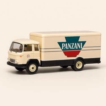 Photo professionnelle de la voiture miniature Camion Willem Horizon Ld 610 De 1964 Avec Caisse Fourgon Panzani - Image clean haute qualité