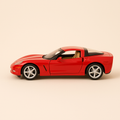 Photo professionnelle de la voiture miniature Chevrolet Corvette Z51 Rouge Voiture Americaine - Image clean haute qualité
