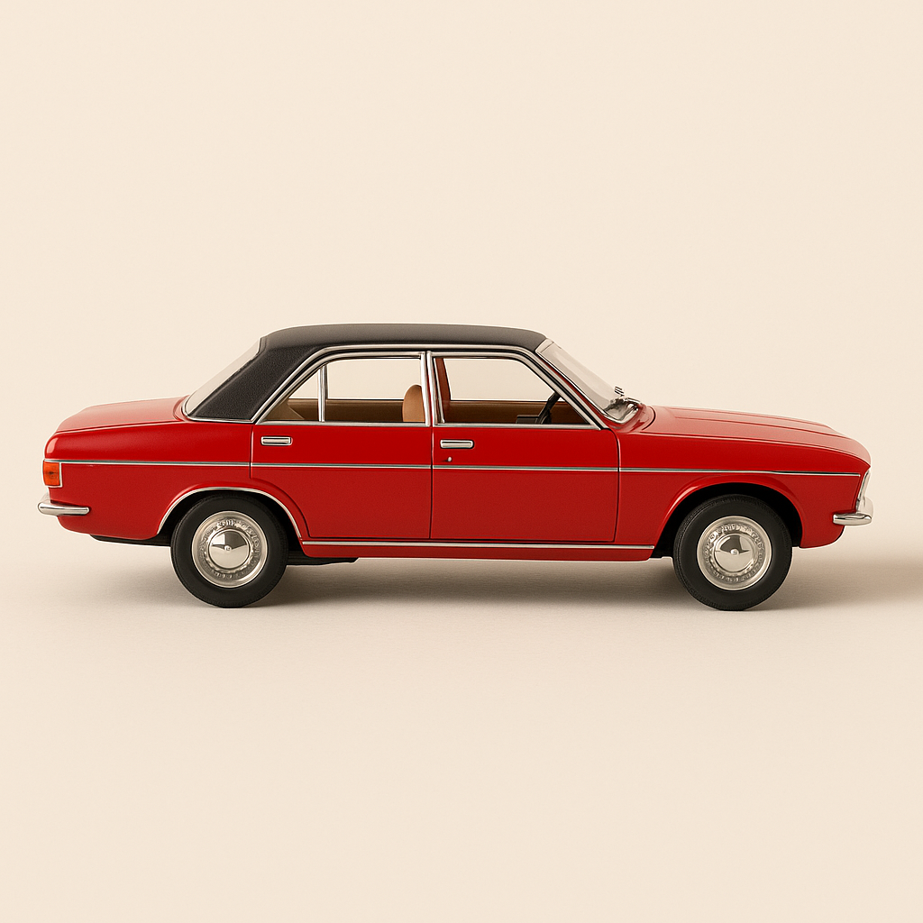 Chrysler 180 rossa con tetto nero del 1974 (scala 1/24)
