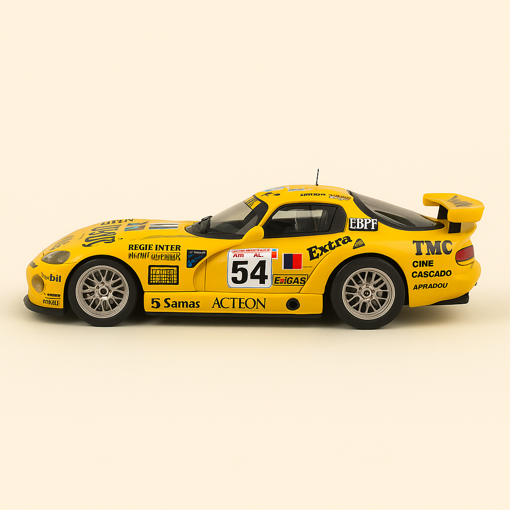 Żółty Chrysler Viper GTS-R numer 54 (24-godzinny wyścig Le Mans 2000)
