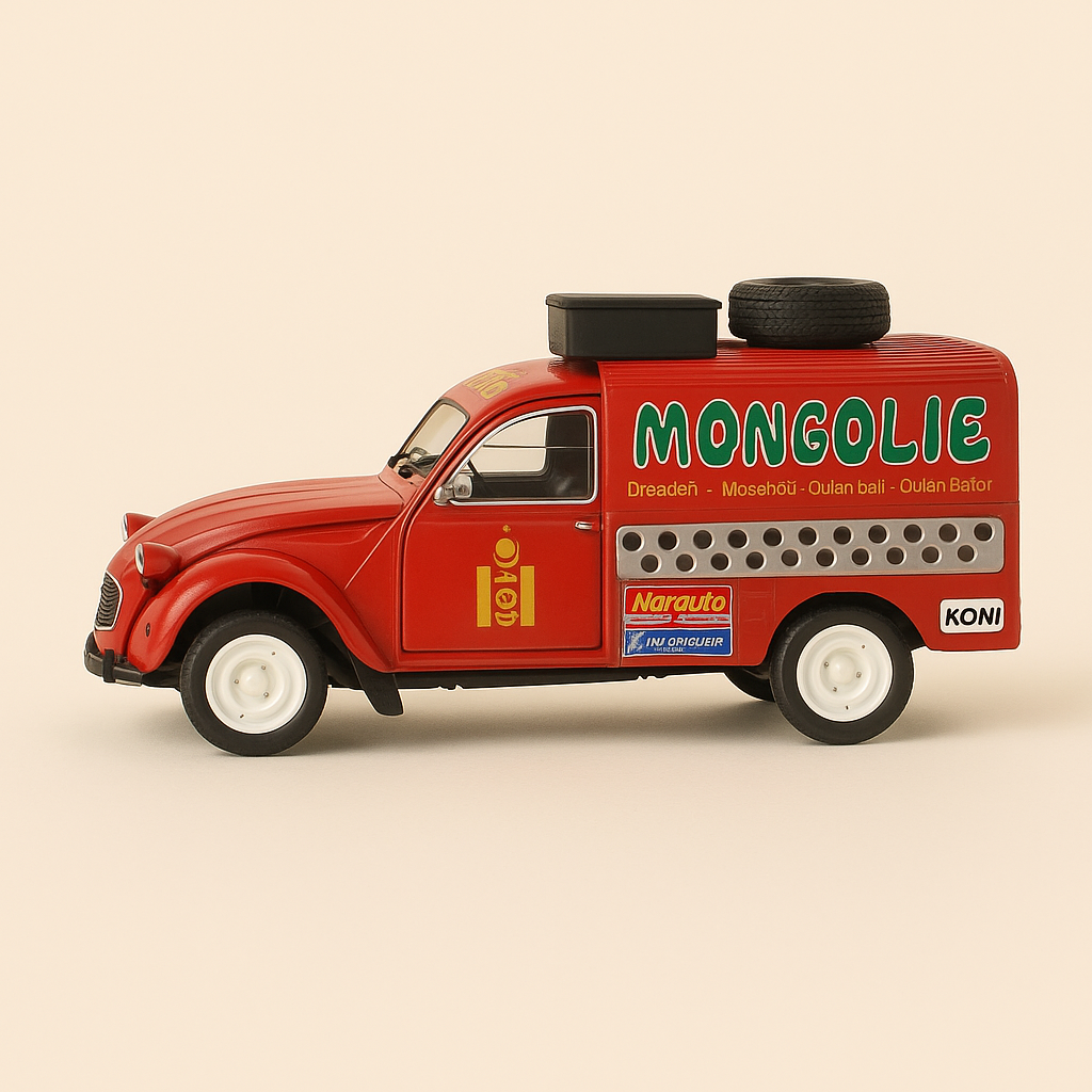 Citroën 2 CV AKs 400 Mongolien -Überfall