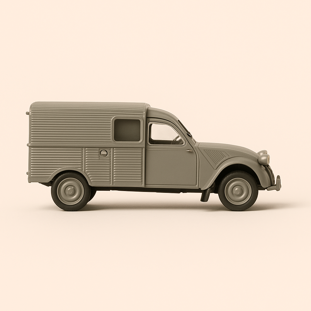 Citroën 2 CV grey van from 1951 (Solido reference 4591)