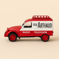 Photo professionnelle de la voiture miniature Citroen 2 Cv Camionnette Tele Arthaud - Image clean haute qualité