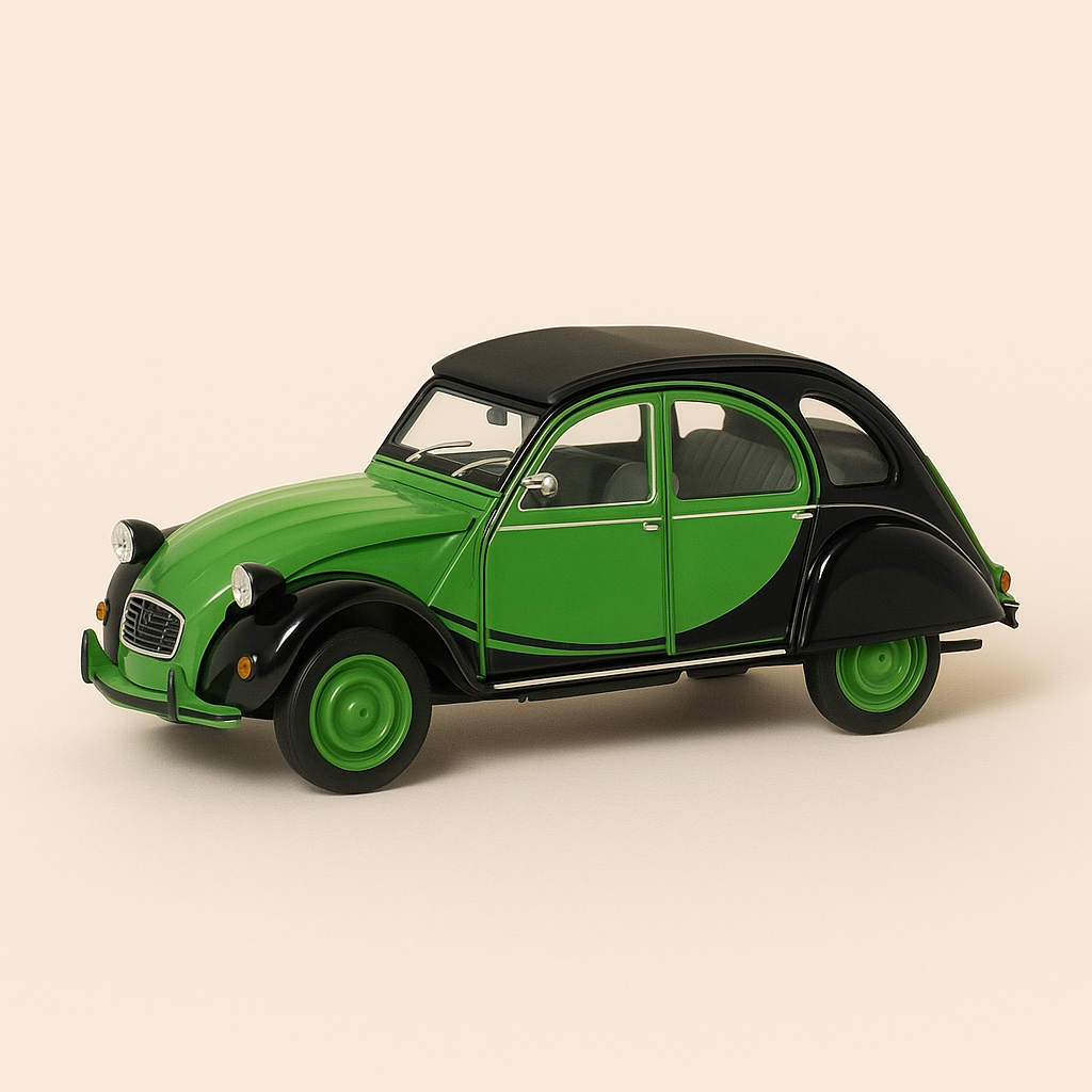 Citroën 2 CV Charleston "especial" verde e preto