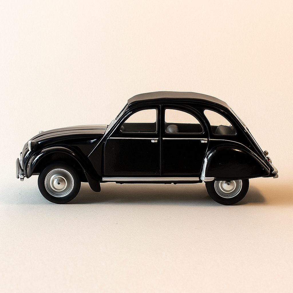 Citroën 2 CV hearse with trailer