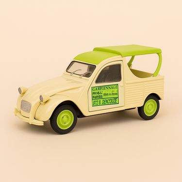 Photo professionnelle de la voiture miniature Citroen 2 Cv Gardiennage De Mobil Homes - Image clean haute qualité