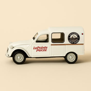 Photo professionnelle de la voiture miniature Citroen 2 Cv La Camionnette Pointe Percee - Image clean haute qualité