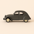 Photo professionnelle de la voiture miniature Citroen 2 Cv Type Az Grise - Image clean haute qualité