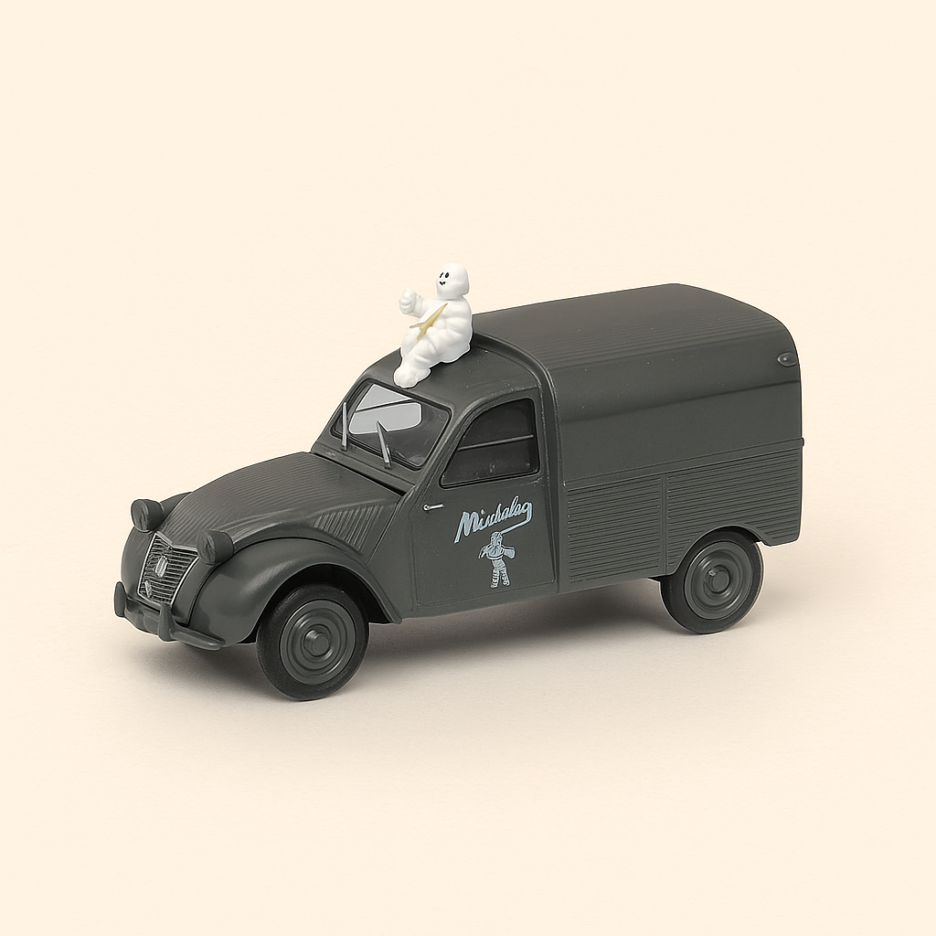 Citroën 2CV antracietgrijze bestelwagen MICHELIN