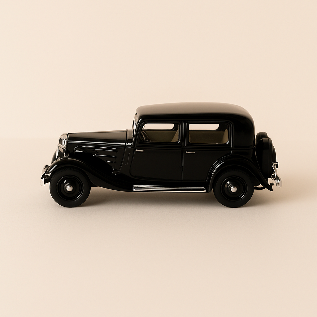 Zwarte Citroën 8CV Rosalie uit 1933 (in blisterverpakking)