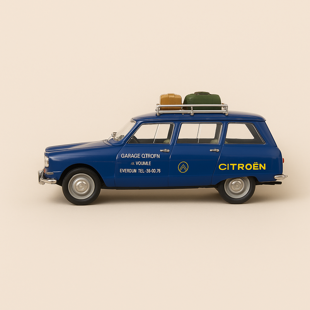 Citroën Ami 6 break bleue "Garage Citroën"