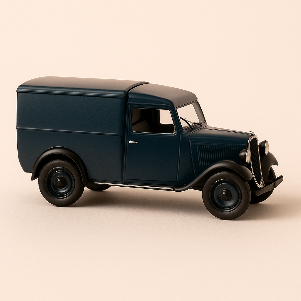 Citroën C4 Fourgon bleu/vert (échelle 1/24ème)
