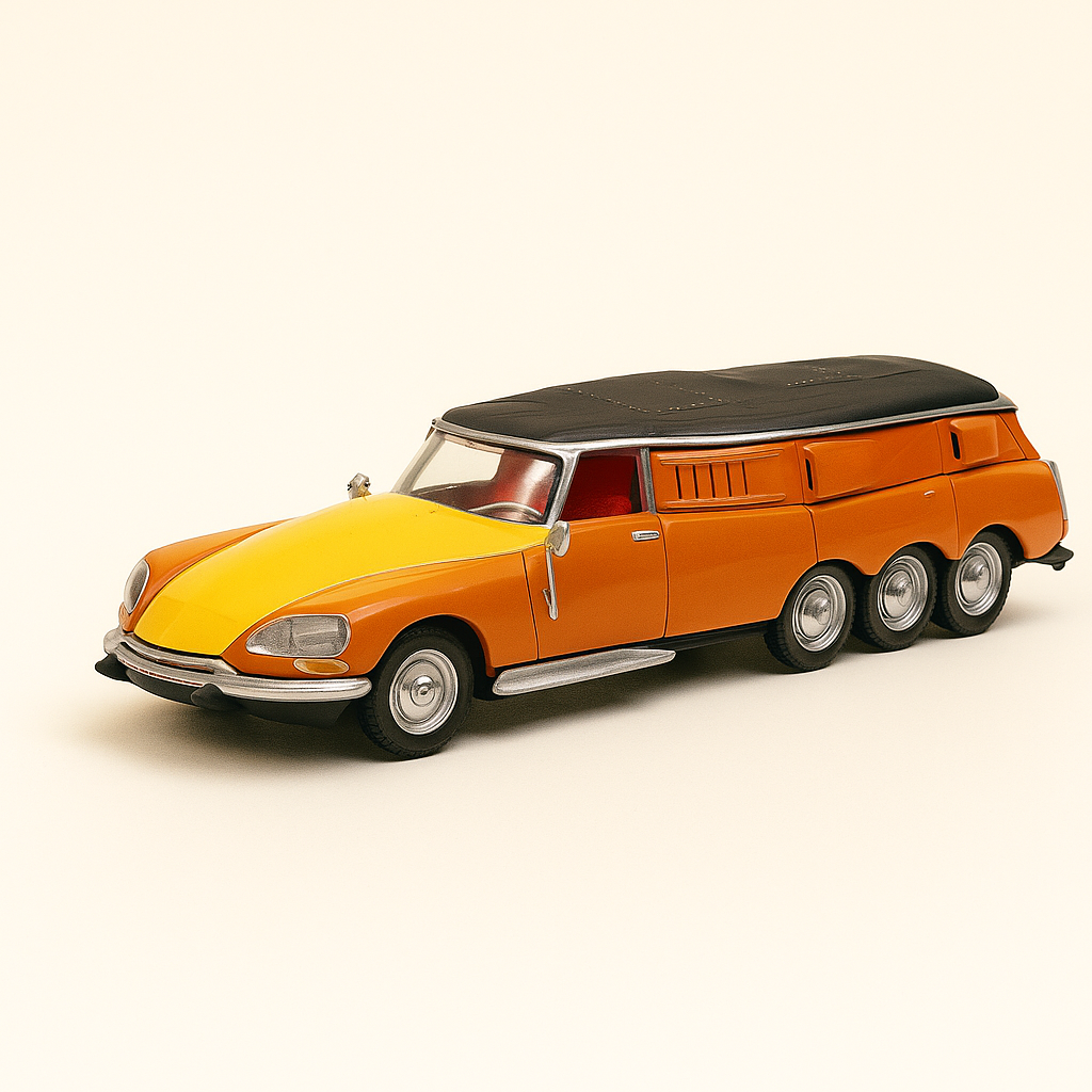 Citroën DS 1000 orange and yellow MICHELIN legs