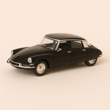Photo professionnelle de la voiture miniature Citroen Ds 19 Noire Collection Voiture Des Chefs Detat - Image clean haute qualité