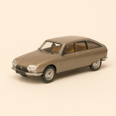 Photo professionnelle de la voiture miniature Citroen Gs Birotor Marron De 1974 - Image clean haute qualité