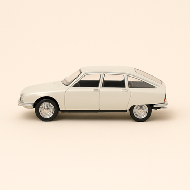 Photo professionnelle de la voiture miniature Citroen Gs Blanche Verem - Image clean haute qualité