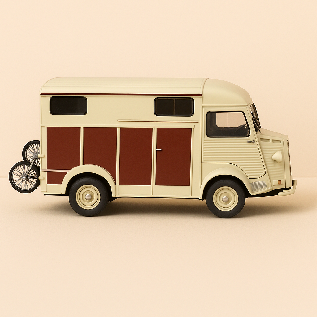 1958 Citroën HW Van Heuliez horse transporter (1/24th scale)
