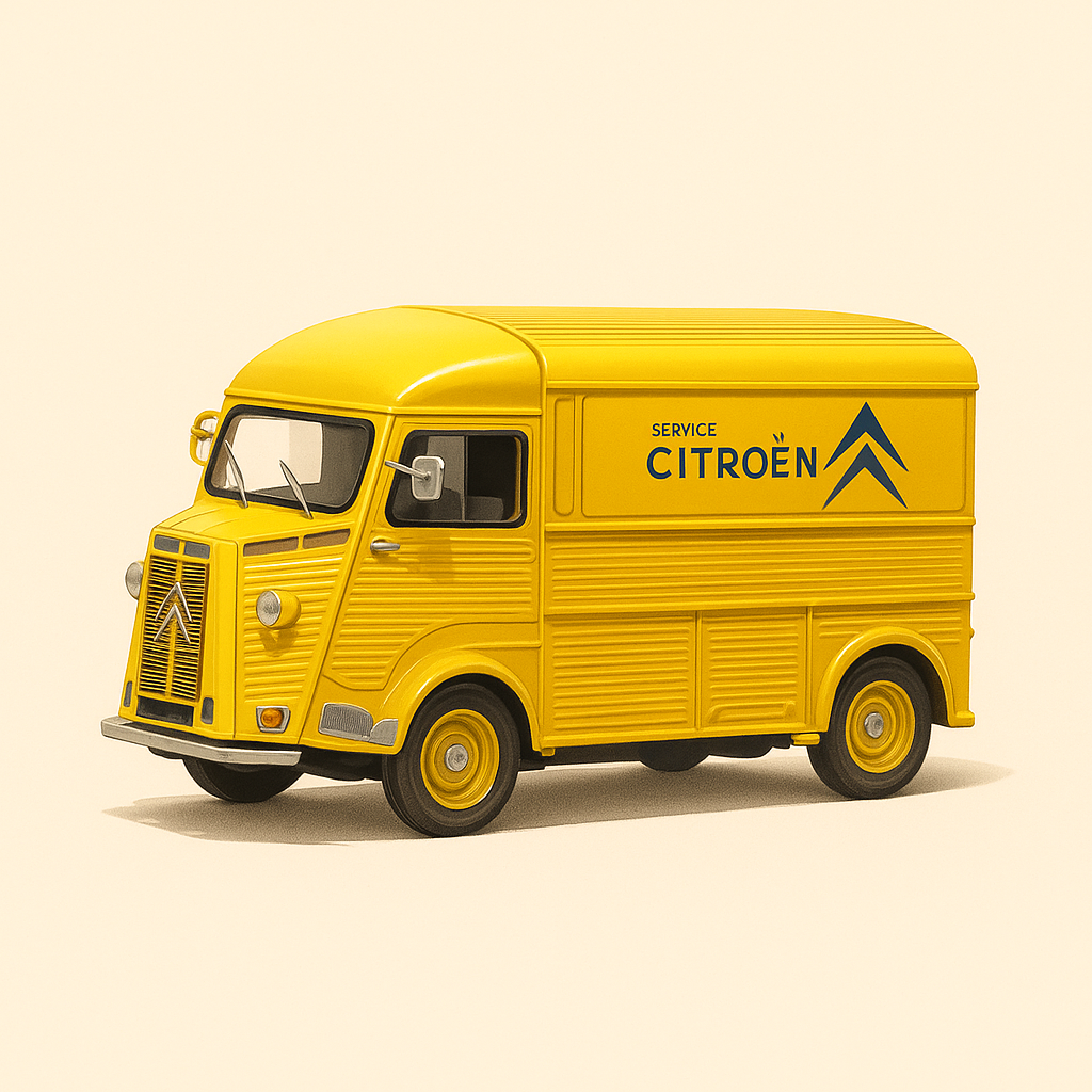 Yellow Citroën HY from 1962 - Citroën service