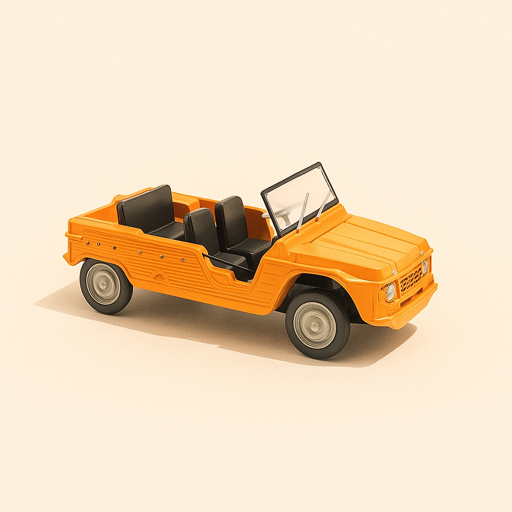 Orange Citroën Méhari aus 1971 (Skala 1/24)
