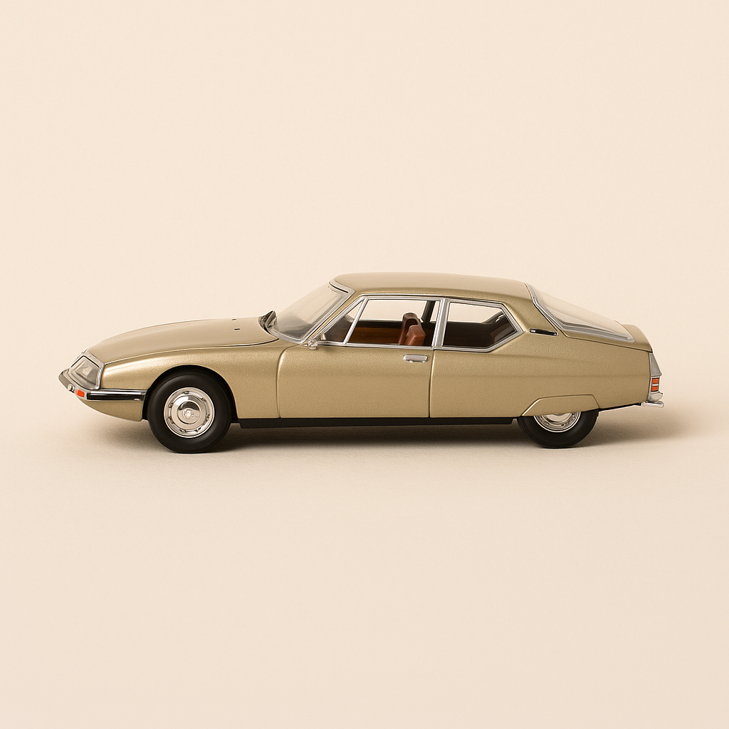 Photo professionnelle de la voiture miniature Citroen Sm Marron De 1970 - Image clean haute qualité