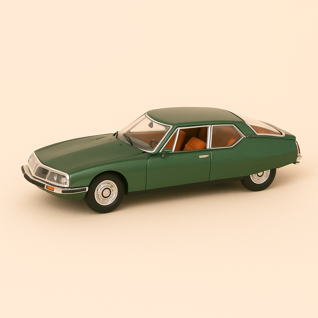 Citroën SM verte (boite plexi)
