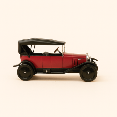 Photo professionnelle de la voiture miniature Citroen Type A 10Hp Torpedo Rouge Echelle 1 24Eme - Image clean haute qualité