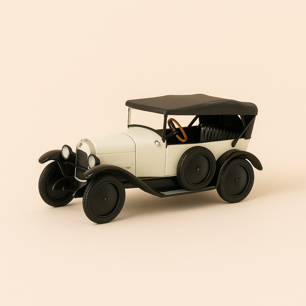 Witte Citroën Type A met zwart dak uit 1919 (in blisterverpakking)