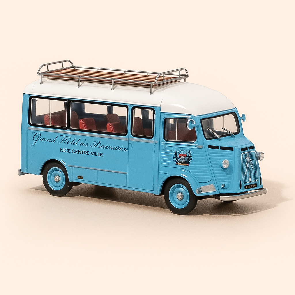 Citroën type H auto met glazen carrosserie Currus (grand hotel des Araucarias in Nice)