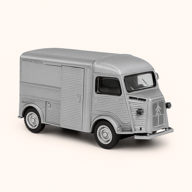 Photo professionnelle de la voiture miniature Citroen Type H Gris De 1948 Camionnette 1200 Kg - Image clean haute qualité