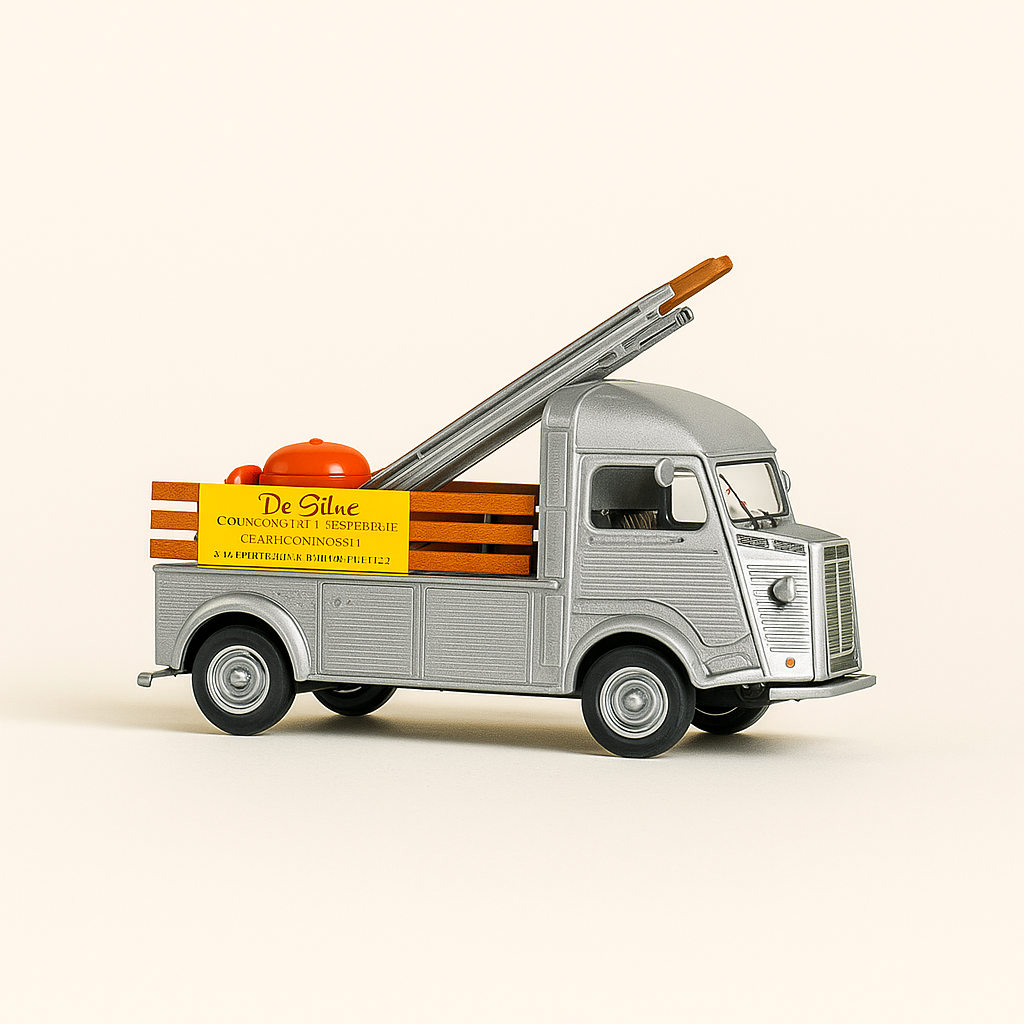 1956 Citroën type HP 1200 kg metselaarswagen (dakbedekking - loodgieterswerk - Da Silva metselwerk)