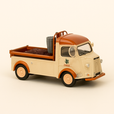 Photo professionnelle de la voiture miniature Citroen Type Hy De 1968 Benne Basculante 1500 Kg - Image clean haute qualité