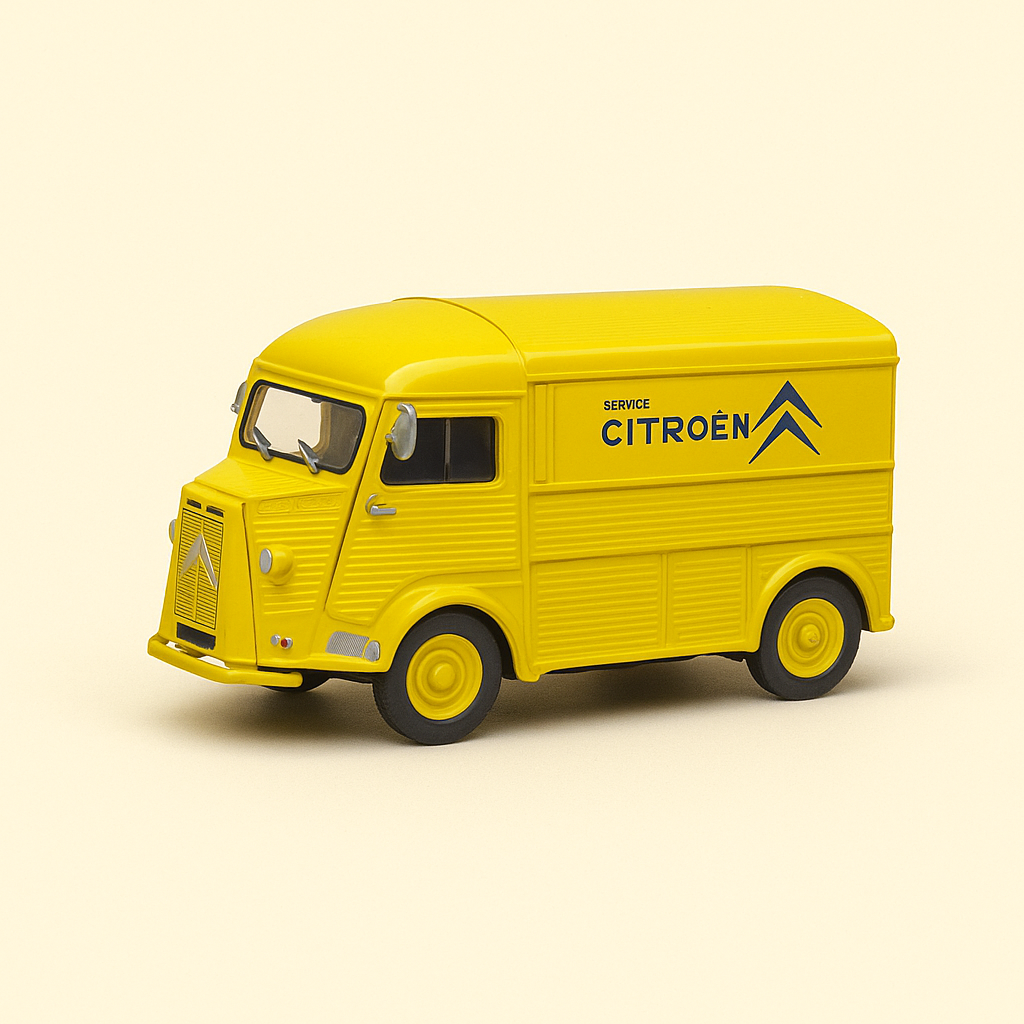 Yellow Citroën type HY from 1962 with CITROEN logo