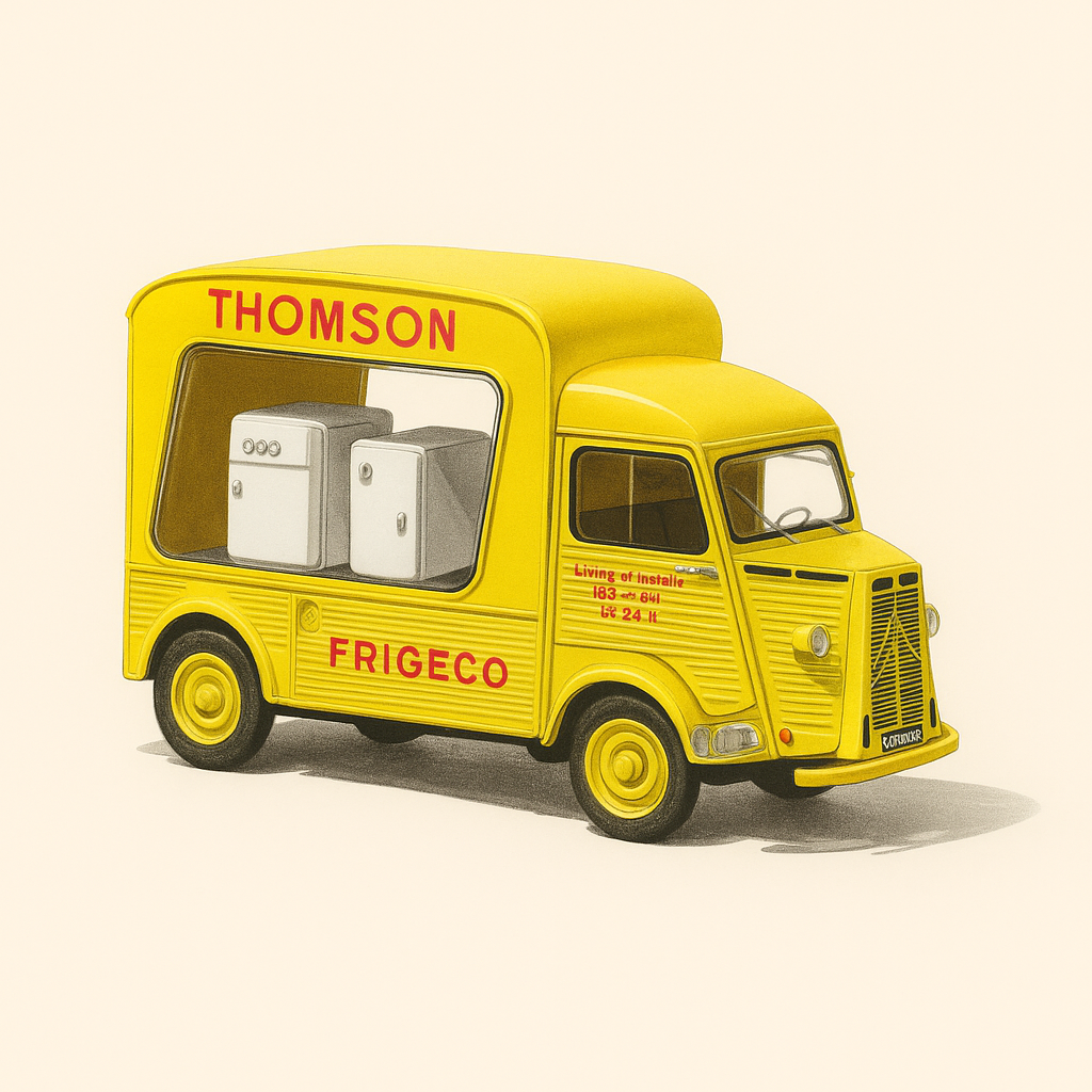 Citroën type HZ from 1959, Thomson showcase bodywork - Frigéco