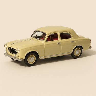 Photo professionnelle de Peugeot 403 beige? de 1955 (blister) AUTO-PLUS - Image clean haute qualité