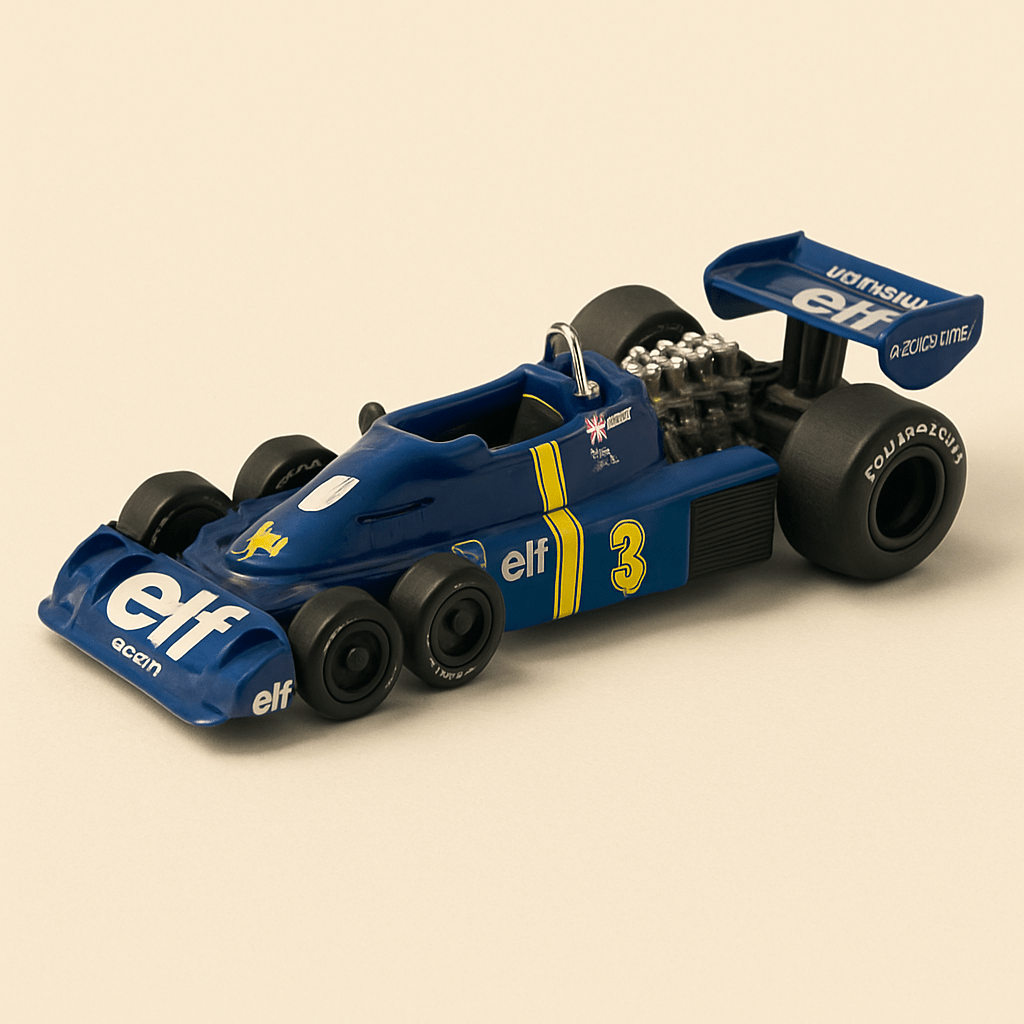 Tyrrell P34 6 Wheeler azul número 3 de 1976 (Fórmula 1)