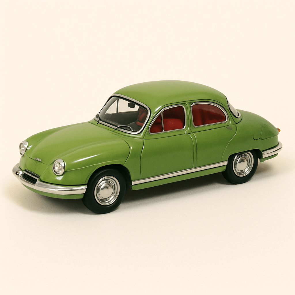Photo professionnelle de Panhard PL 17 verte de 1960 (auto-Plus) - Image clean haute qualité