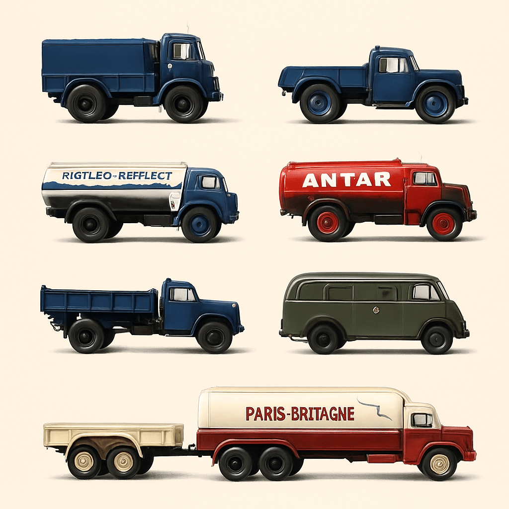 BERLIET Camionen (8) fir den Här Blondiaux