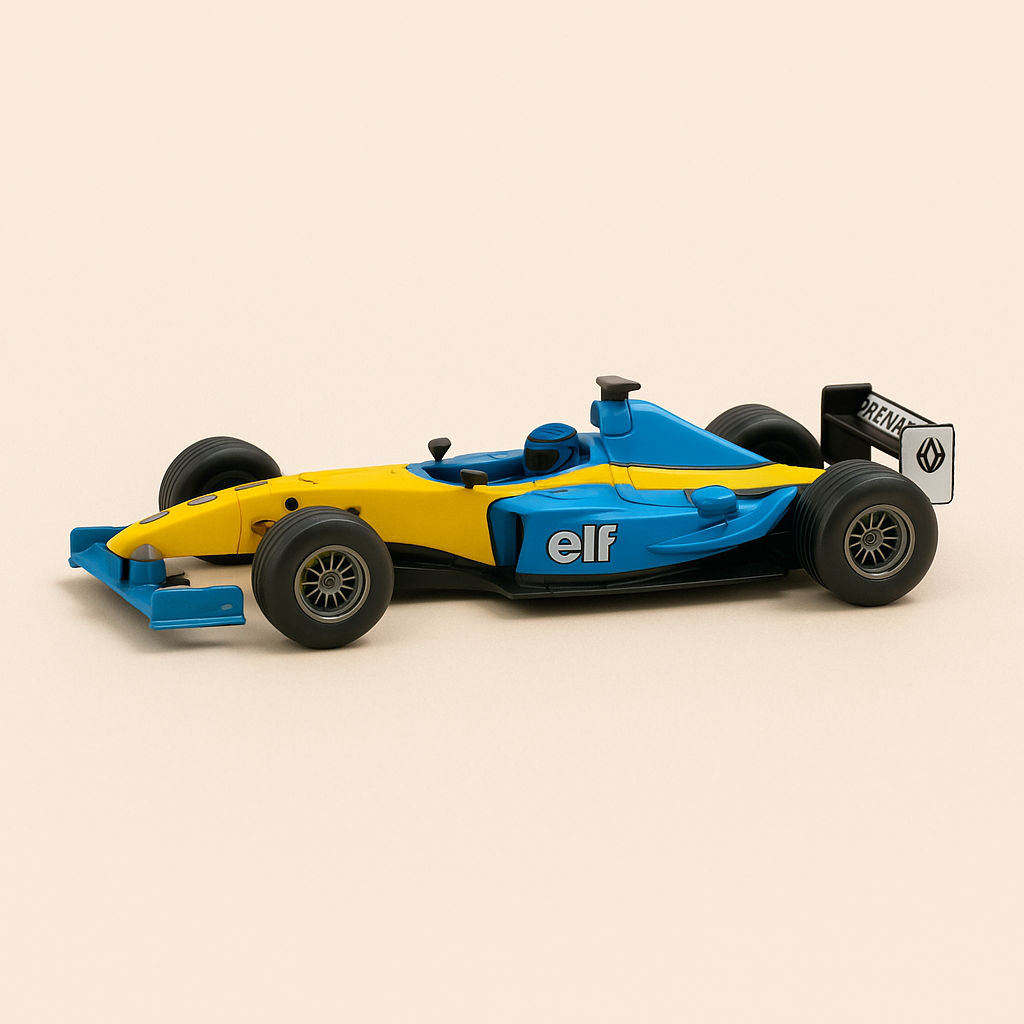 Renault F1 blo a giel vun 2003 (Formel 1) - Solido Referenz 1594