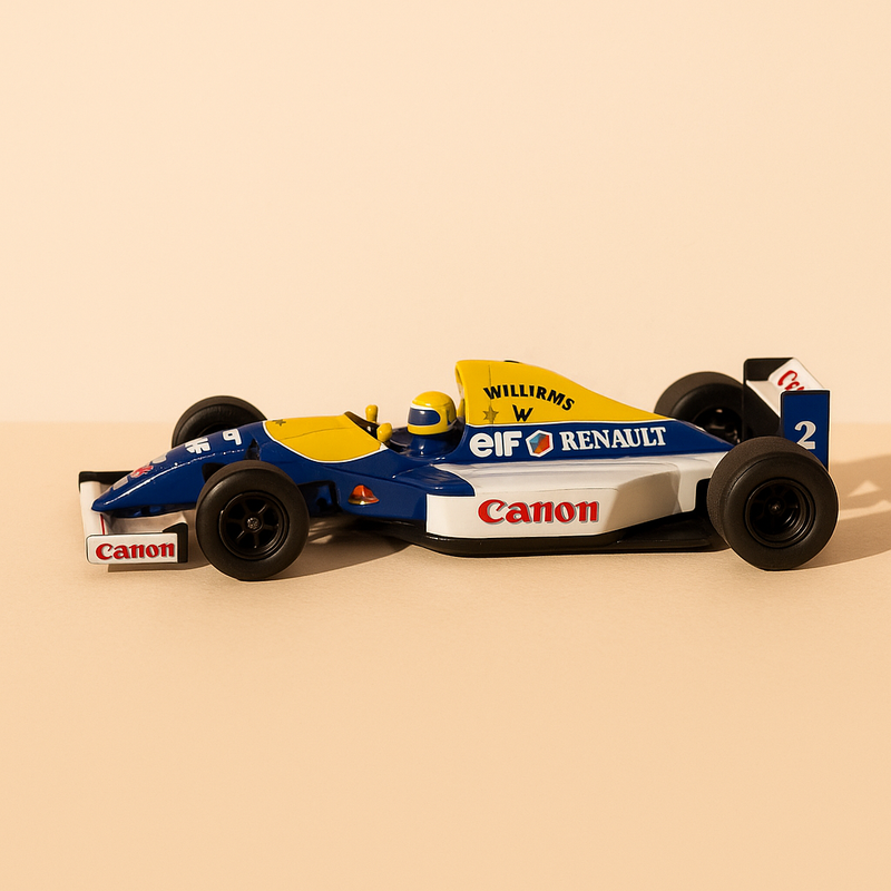 Williams FW15B Weiß, Blau und Gelb Nummer 2 (Formel 1) von 1993 - Alain Prost - Ixo