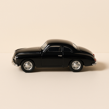 Renault 4 CV coupé noire de 1953 Vernet - Pairard (Paradcar référence 145) - Image haute qualité